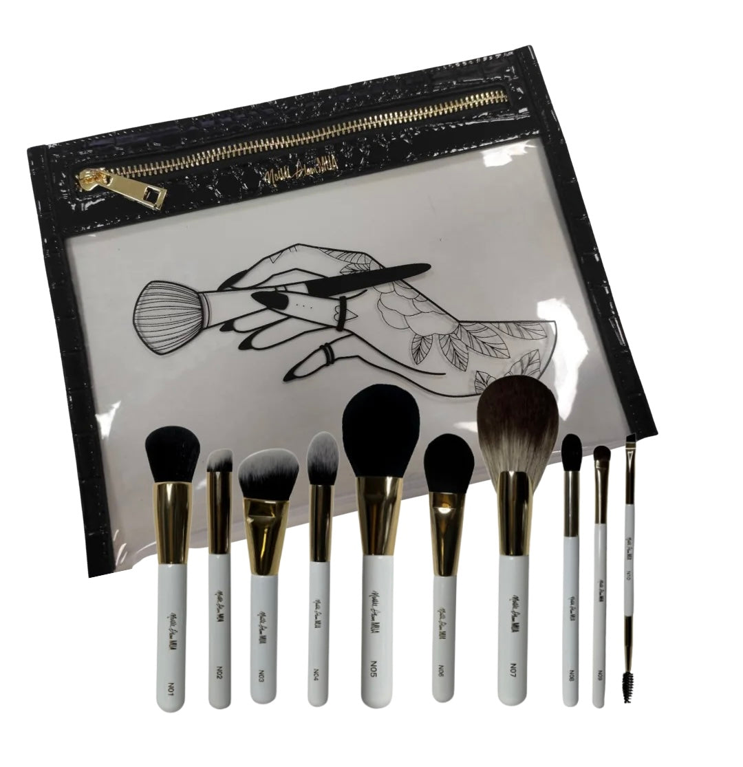 The Everyday Edit Brush Set with Brush Bag