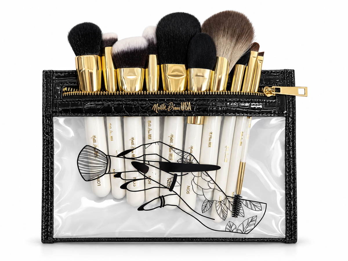 The Everyday Edit Brush Set with Brush Bag